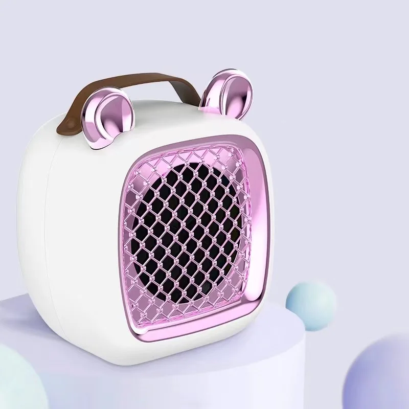 Portable Heater PTC Fast Heating Safe Quiet Ceramic Heater with Thermostat Small Space Heater for Office Desk Bedroom Bathroom