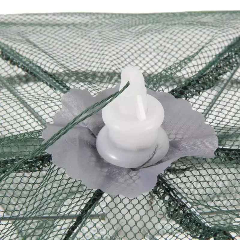High quality 6-hole fish cage fishing trap umbrella foldable and portable