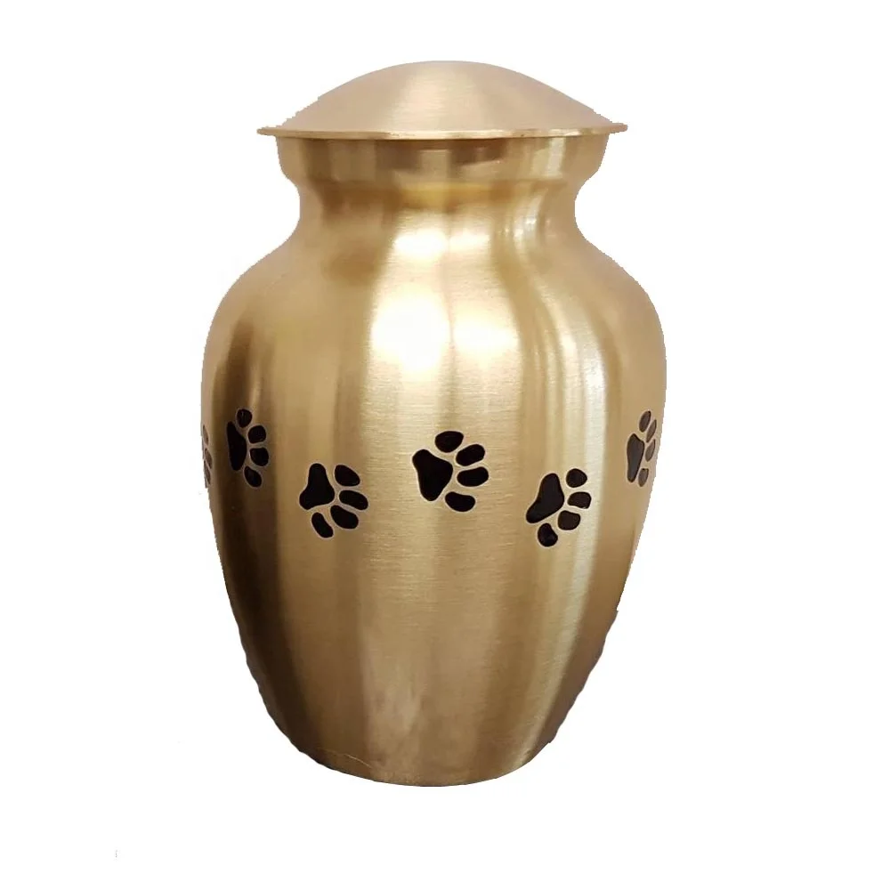 Antique Copper Urns for Dog Ashes or Memorial Cat Urns for Cremation Garden Cremation Urns