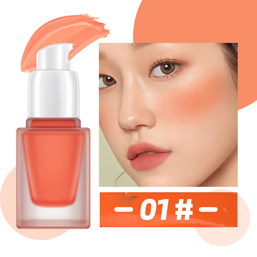 Matte Liquid Cream Blush Makeup Lightweight - Velvet Mousse Texture, Blush Stick for Cheek, Advanced Hazy Feeling