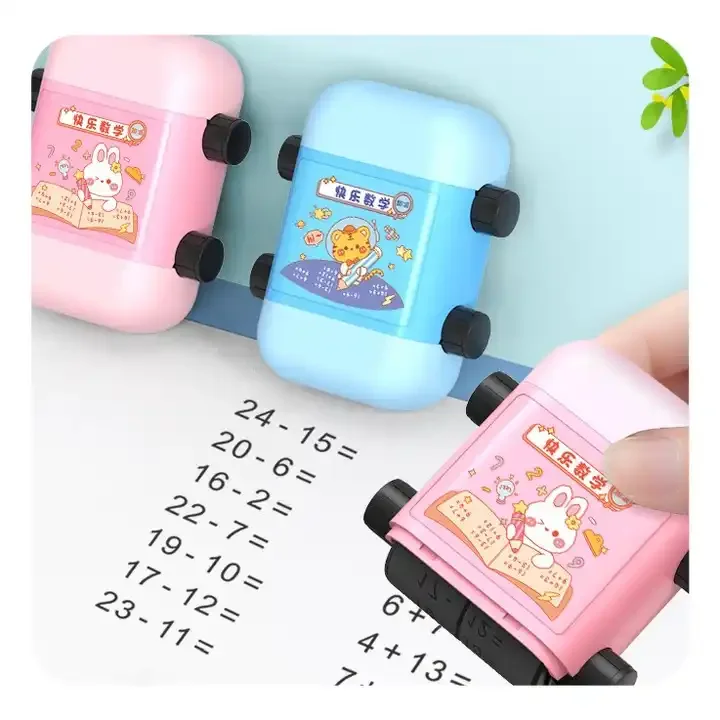 Math Roller Stamps Addition And Subtraction Division Multiplication 100 Pupils Math Practice Questions Digital Roller Stamp
