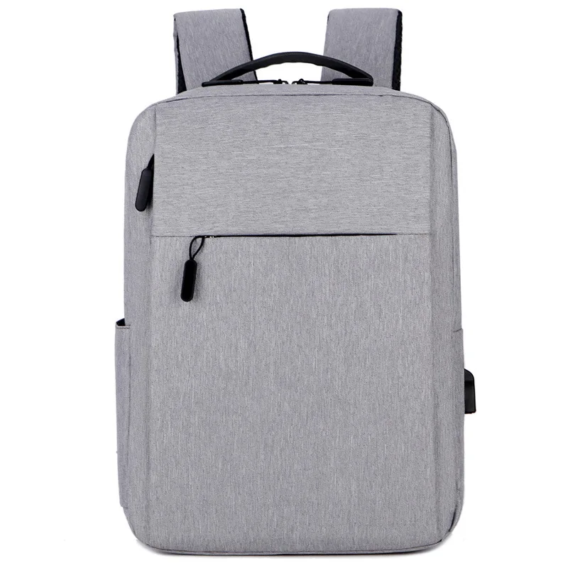 Men Laptop Bag with USB Custom Logo Waterproof Polyester Oem Fashion Unisex recycled Travel Backpack