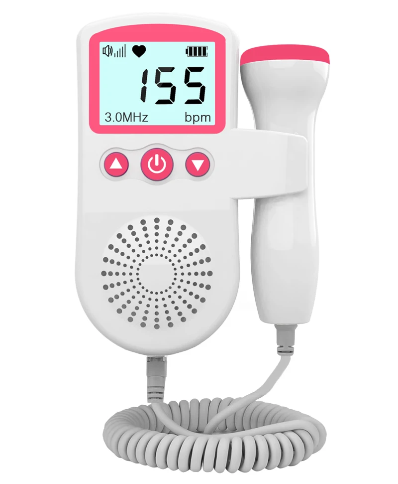 Допплер Карманный для беременных, ультразвуковой детектор сердечного ритма плода для ухода за ребенком (1600340855092)