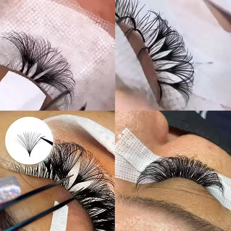 PBT material lashes mink 15mm 22mm silk lash extension tray 13mm 20mm c d curl lashes extensions supplies