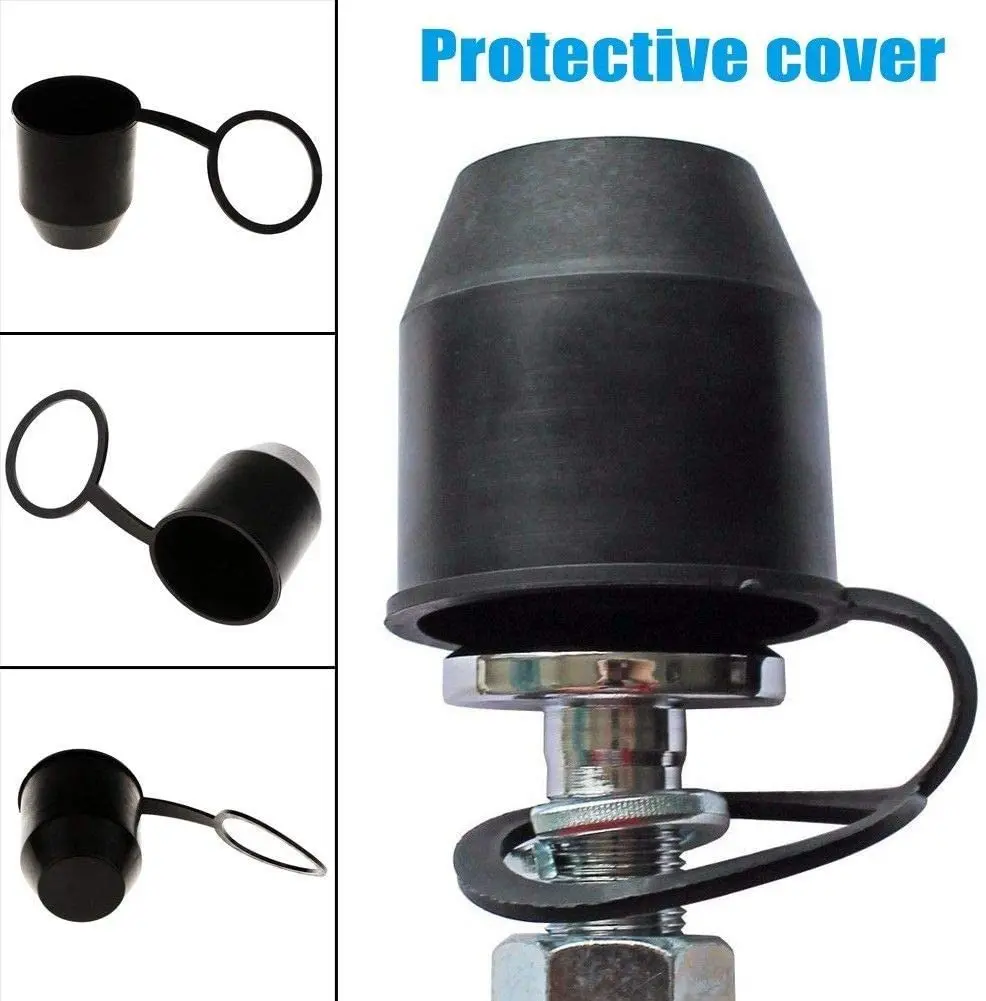 Universal 50MM Auto Tow Bar Ball Cover and Protector Black plastic trailer ball cover with ring