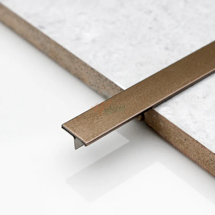 Trmming line 304 316 8K 3mm bronze u shape brass stainless steel tile trim for furniture