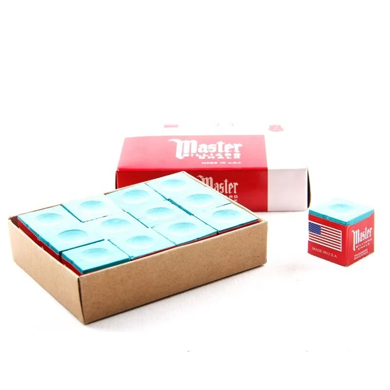 2022 High Quality 12/144 cubes billiards pool/snooker cue chalks for sale