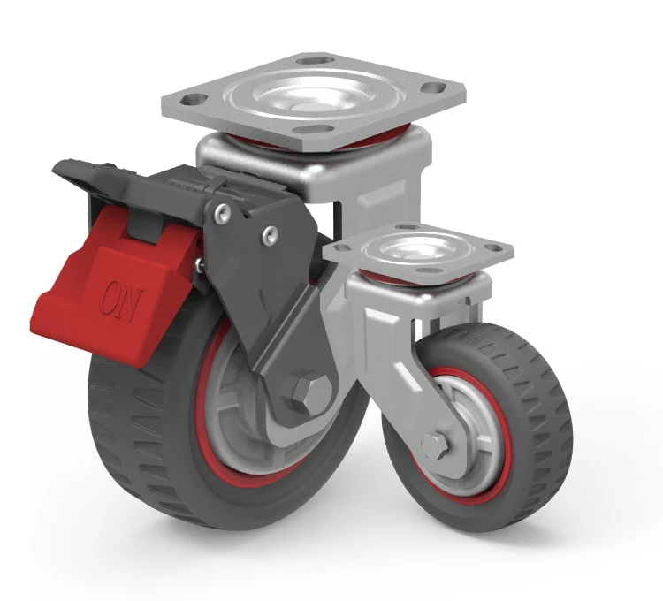 4-inch heavy Pu universal wheel fixed caster cart equipment 100.159202-2