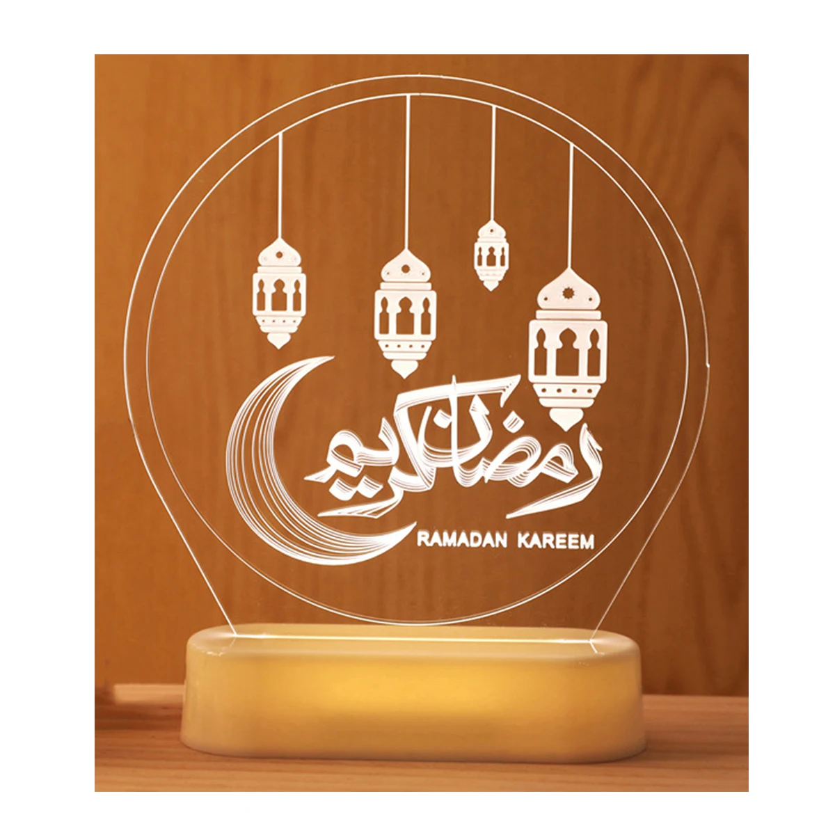 New Eid Mubarak Ramadan Decoration for Home Moon Stars LED Light Eid Al Adha Islamic Muslim Party Decor Eid Kareem Ramadan