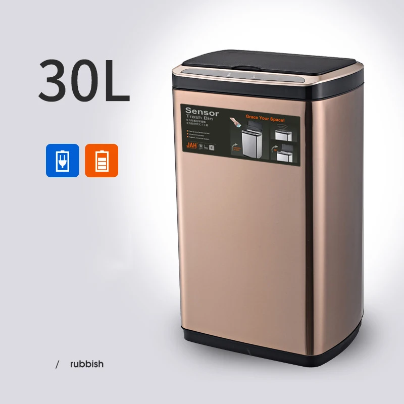 compact automatic smart waste bins smart hand-free electronic kitchen trash can