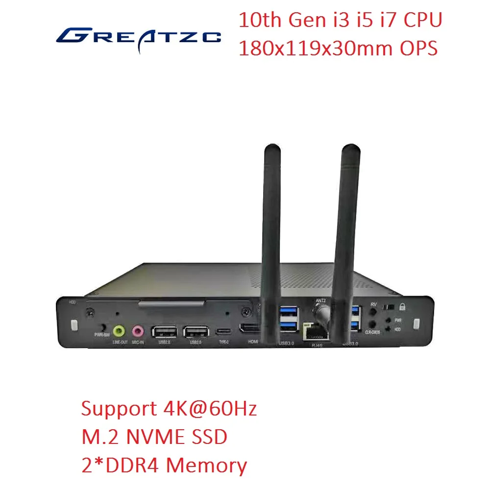 OPS With 10th Gen i5-10210u CPU Support 4K High Quality GREATZC Brand OPS PC I5