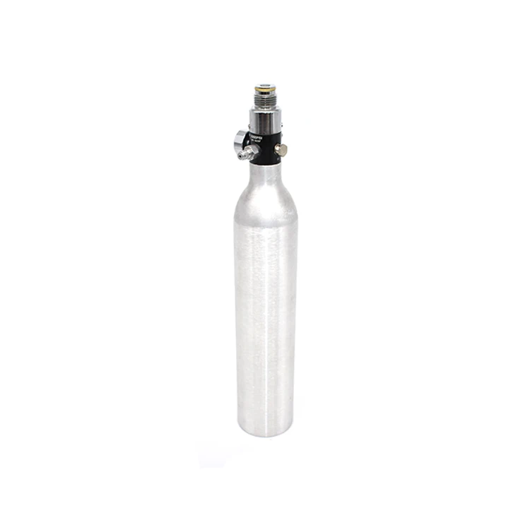 food grade co2 gas cylinder 0.6L aluminum tank for soda maker machine aluminum co2 tank