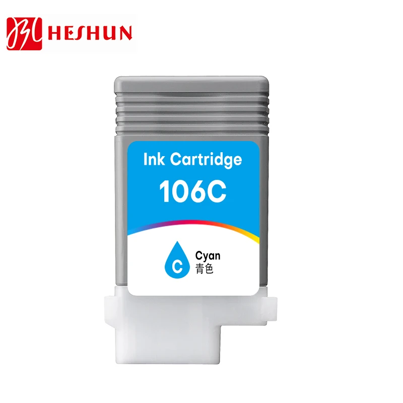 Heshun PFI-106 PFI106 Premium Color Ink Cartridge compatible For CANON iPF6300/6350/6300S/6400/6450/6400S/6400SE printer