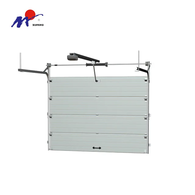 12 Wood Grain Building Vertical Sliding Double Track Wooden Galvanized Garage Door