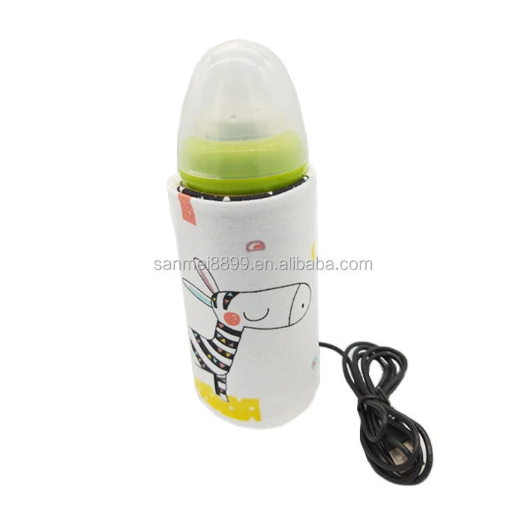Travel portable heating water usb bottle warmer milk baby heater for outdoor car