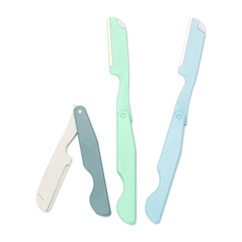 Ladies Foldable Facial Razors Shave Hair Exfoliate Face Shaver Simple Eyebrow Shaping Trimmer