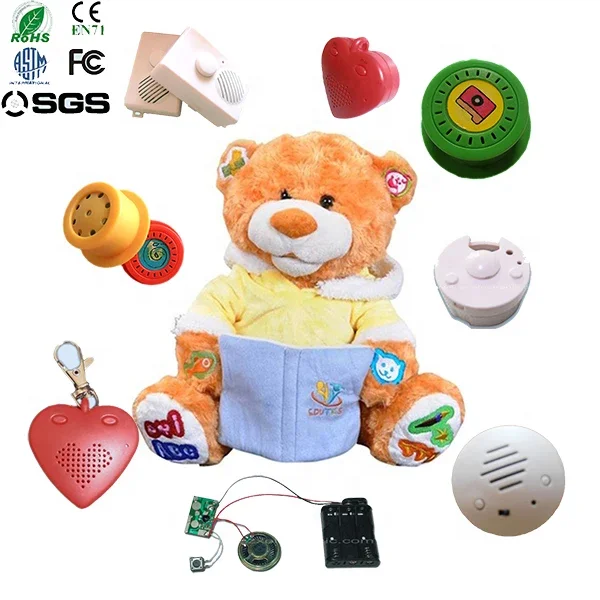 Kids soft toys teddy bear manufacturers wholesale in china stuffed animals and plush with heart voice recorder