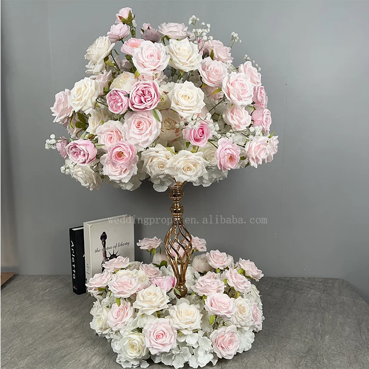 decorative flower wreath and plant flower for decoration wedding artificial floral garland walkway table centerpiece