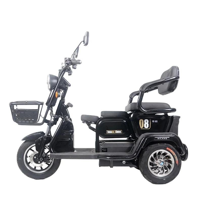 3 seats Adjustable Electric Vehicle 600W urban Electric Tricycles Solar Energy Electric Tricycle Cargo Tricycle Electric