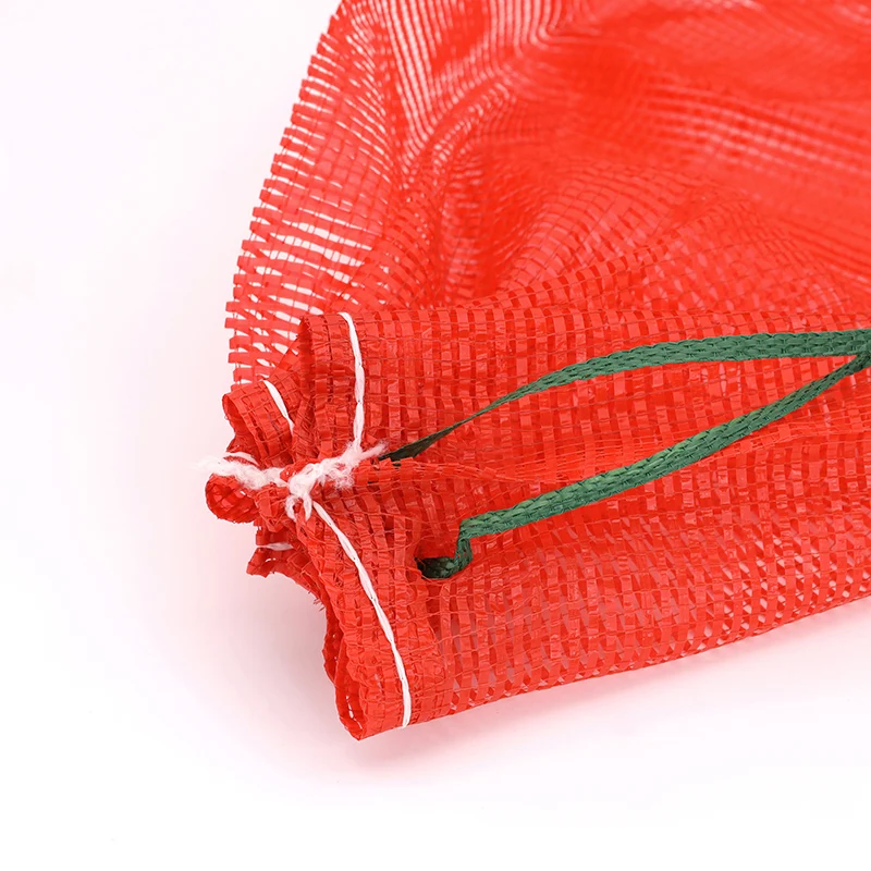 CE Packaging onion potato fruit competitive price 25kg 30kg plastic drawstring small PP woven tubular leno mesh net bags