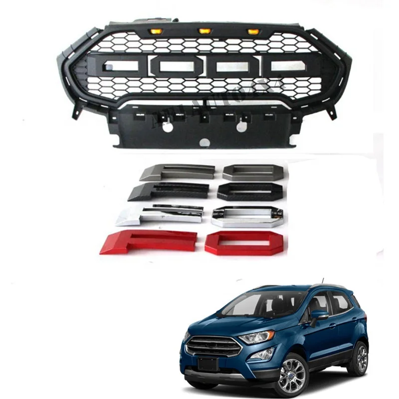 Горячая продажа черный серый цвет 4X4 авто передний гриль для Ecosport 2016-2019