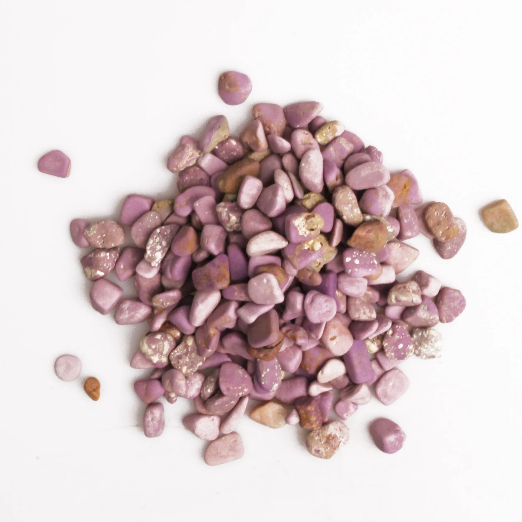 Wholesale natural healing Ziyun mother crystal tumbling gravel stone