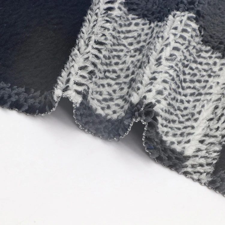 Готовый товар трикотажная 100 полиэфирная флисовая ткань в наличии простой анти-таблетки флис для куртки и пальто