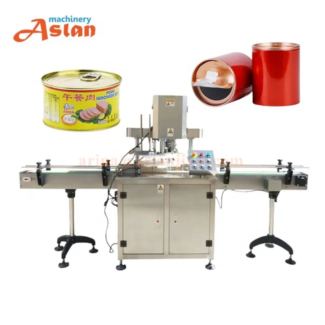 Automatic aluminum alloy cans sealing machine factory price  plastic tin can sealing machine