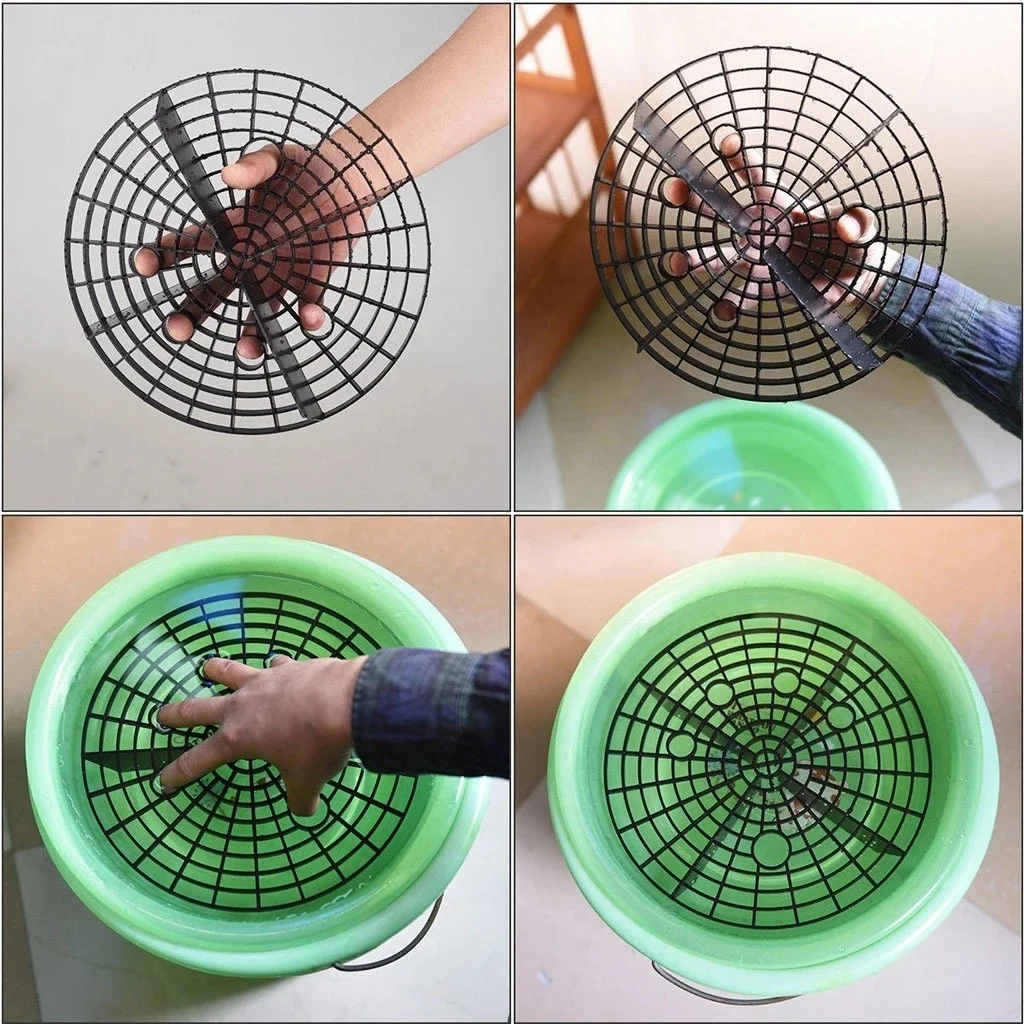 Car Wash Grit Sandstone Isolation Net Insert Water Bucket Scratch Dirt Filter Cleaning Car Filter Accessories