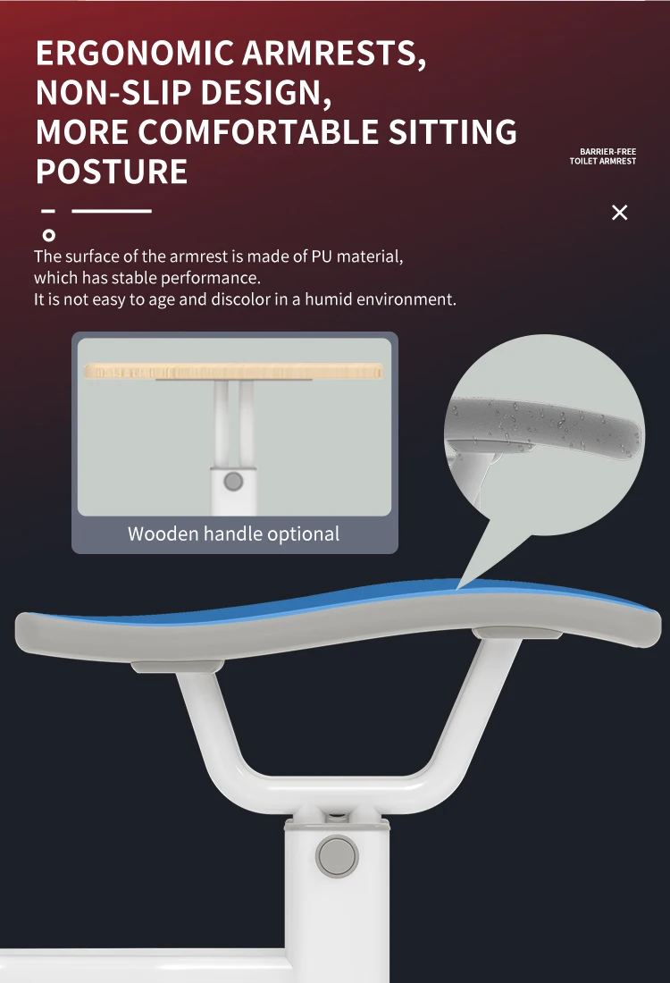 Sunten Modern Bathroom Toilet Handrail Adjustable Stainless Steel Grab Bars for Elderly for Bathroom and Bath Armrest