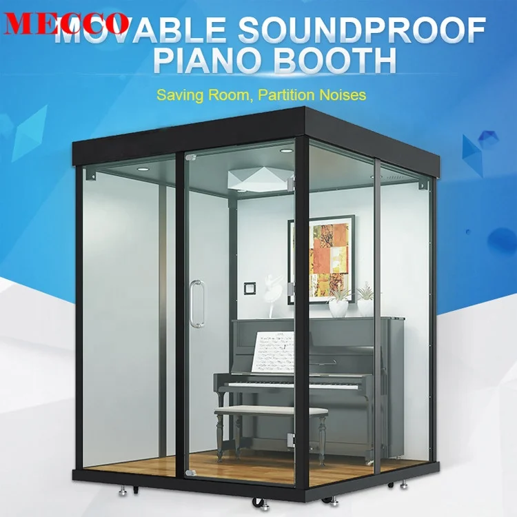 Office Furniture Silent Piano Booth Recording Room Acoustic Booth Movable Meeting Offical Pod Phone Soundproof Offical Booth