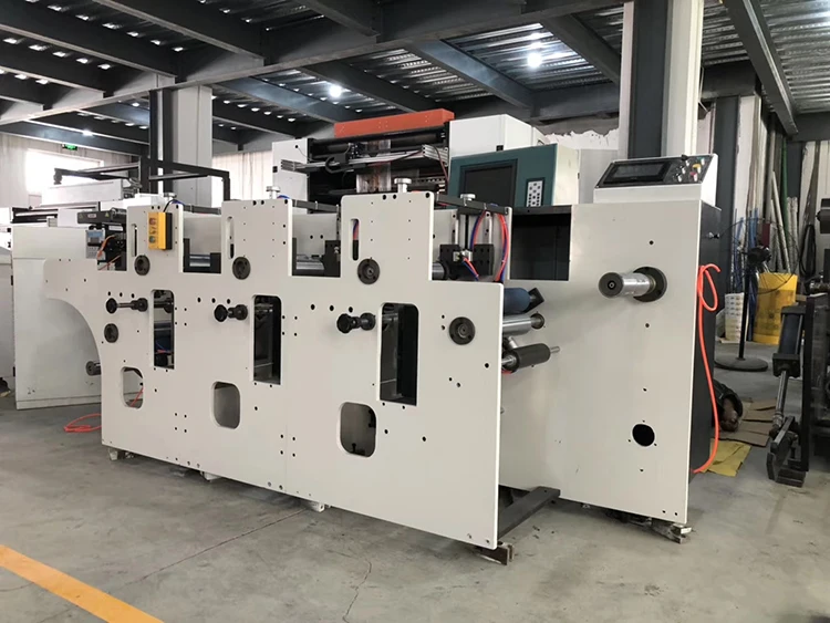 Narrow webs sticker labels roll print 320mm one 2 3 4 colors flexographic letterpress printing machine