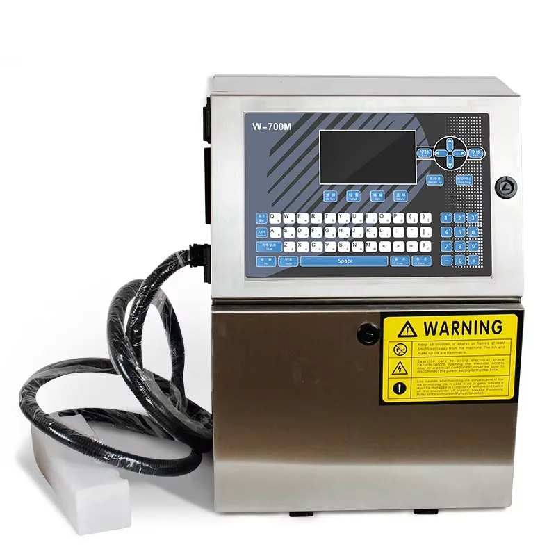 W-700M CIJ Industrial Small Character Inkjet Printer Automatic CIJ Inkjet Printer Continuous Inkjet Printer