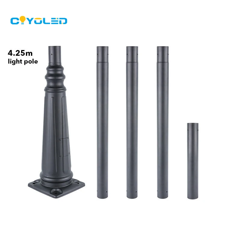 COYOLED Nordic Street Solar Lights Splicing Pole Iron Q235 Steel Light Poles Outdoor Galvanized Street Light