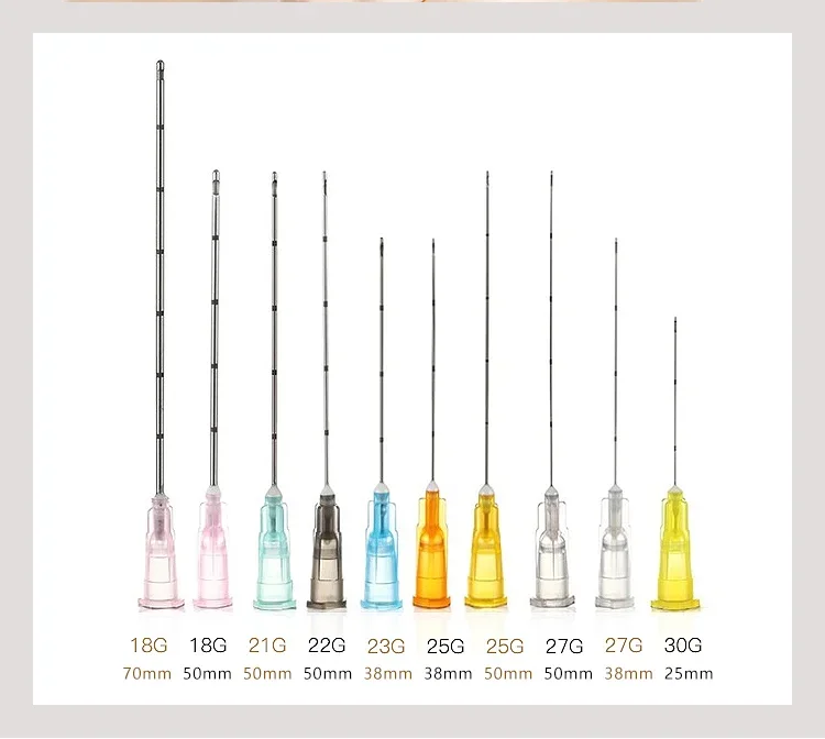 Blunt Needle Fine Micro Cannula 22g 50mm For Filler Injection