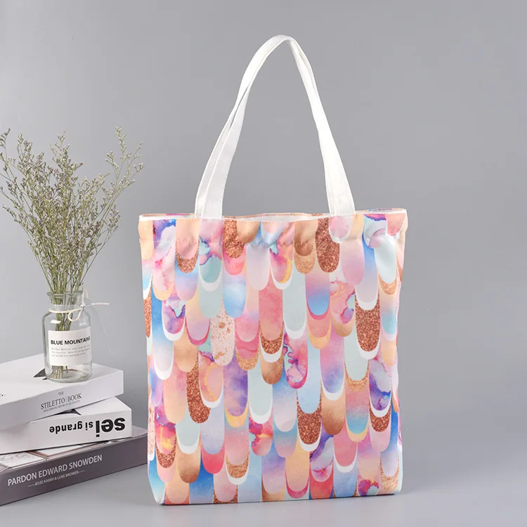 OEM 2021 new design eco 100% cotton canvas tote bag wholesale canvas shopping tote bag printed canvas tote bag
