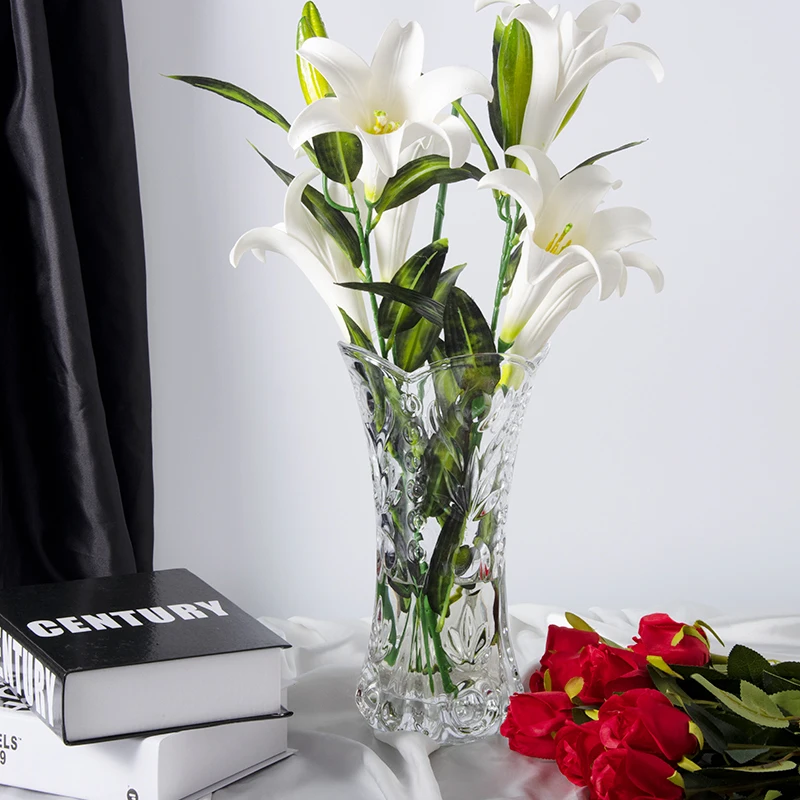 Tall Big Round Glass Vase For Glass Vases Wedding Centerpiece Clear