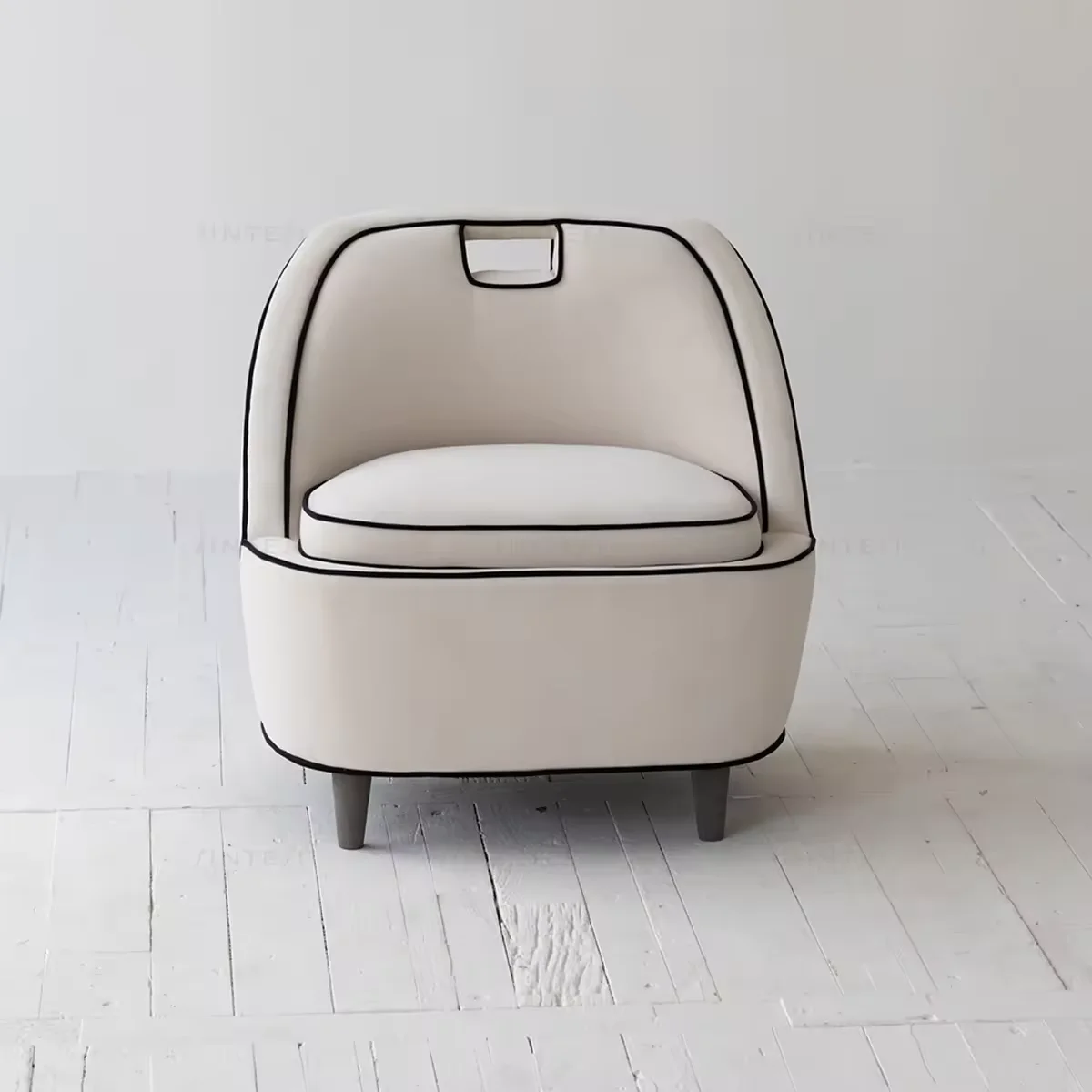 Белый односпальный диван-стул Japandi Nordic Wabi Sabi мебель из дуба для гостиниц столовой гостиной вилл