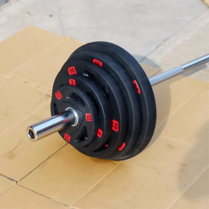 Hot selling Slimming exercise gym equipment weight plate barbell set weight disk RUIBU-5008