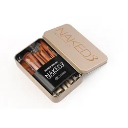 Professional Wholesale 12pcs Gold Makeup Brush With Cosmetic Case Private Label Acceptable