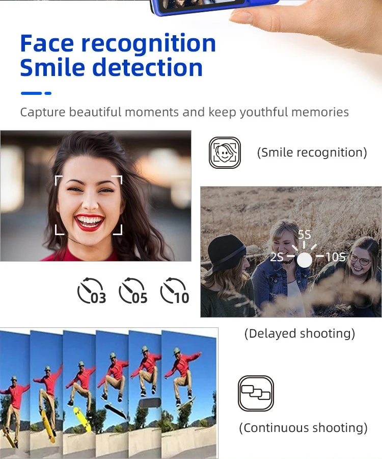 2022 Premium Compact Digital Camera 30MP 1080P Digital Camera