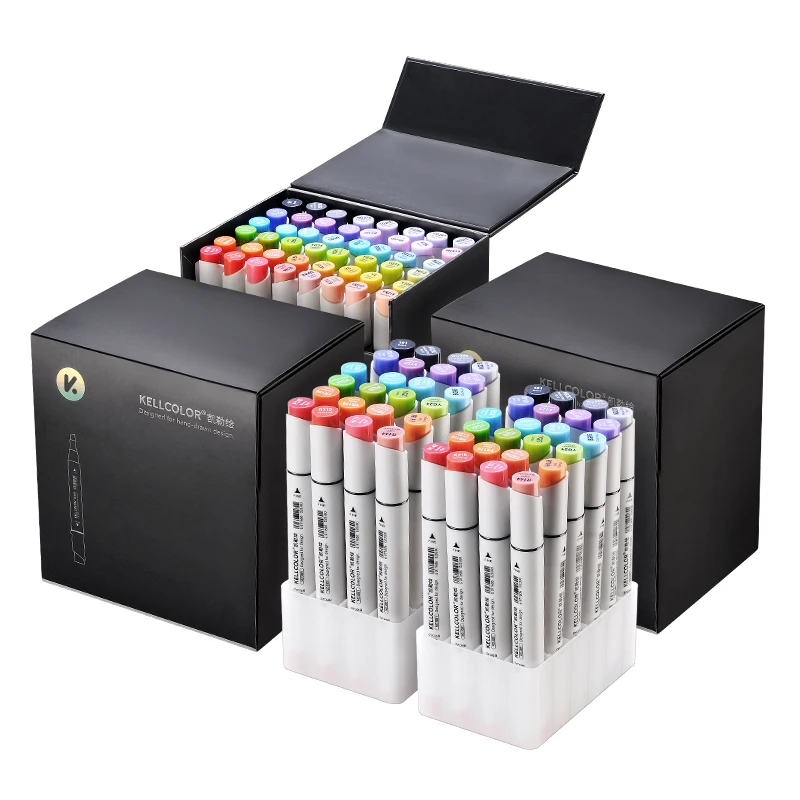 265 Colors Low Price DIY Painting Sketch Art Drawing Non-Toxic Inks Dual Tips Permanent Alcohol Marker Pens For Students