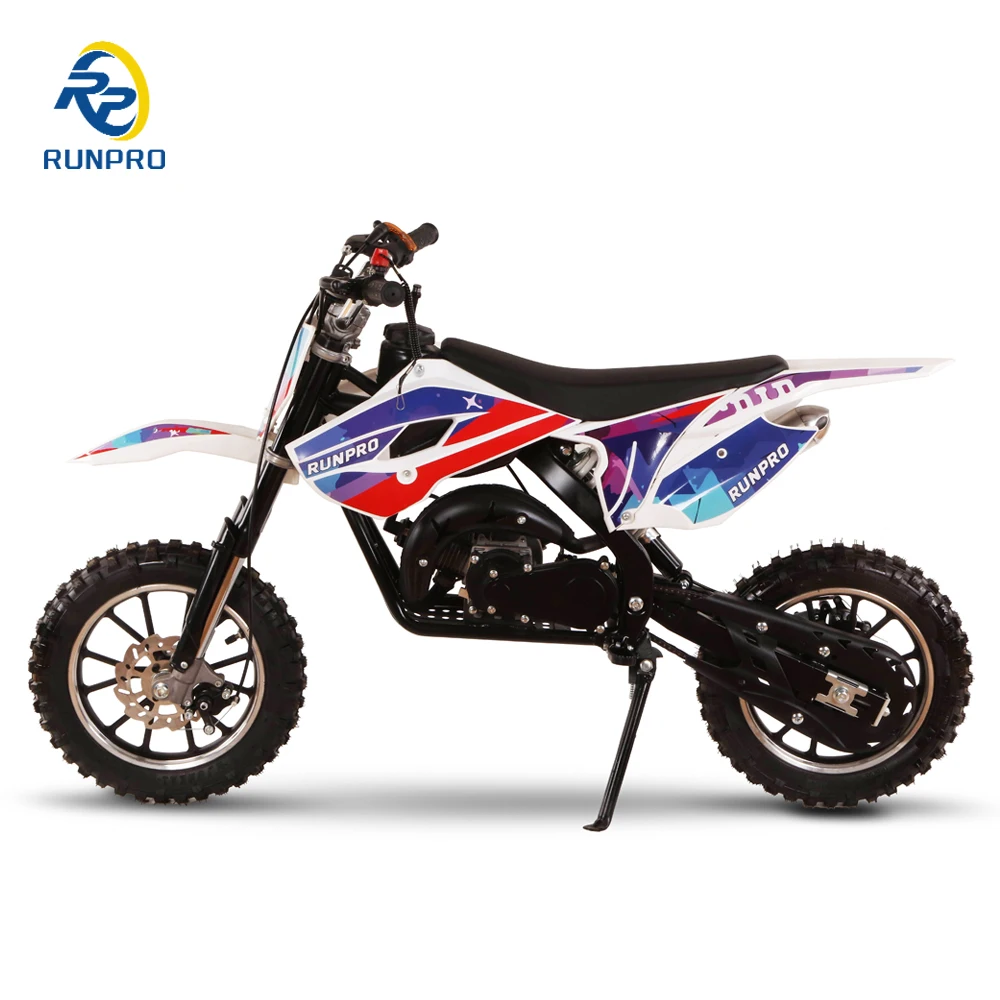 RUNPRO высококачественный 49cc пит-Байк 50cc 2-тактный мини-мотоцикл для бездорожья внедорожные мотоциклы детей и взрослых