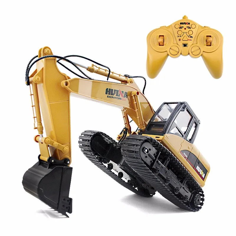 Гидравлический экскаватор Huina 1550 550 1:14 rc с отлитым металлическим экскаватором для