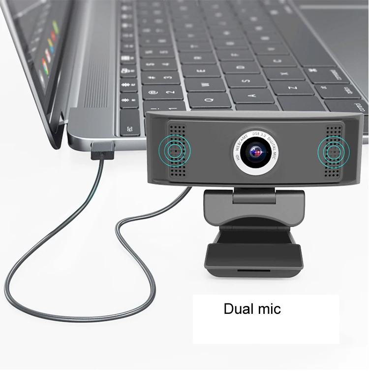 Chinese Guangdong Custom Logo 2 Megapixel Conference Web Camera  Hd1080p Webcam For Teachers Tablet With Mic