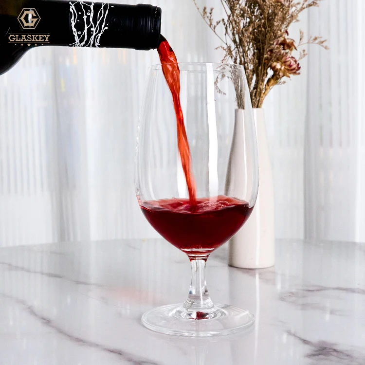 Lead-Free Glass Wine Glasses Dishwasher Safe Stemware Cups Durable Tasting Glasses 410Ml