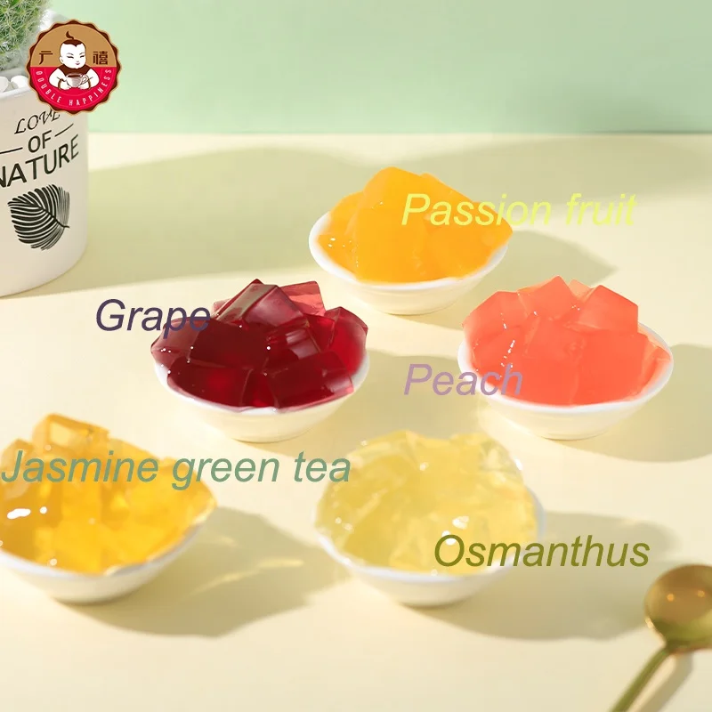 Готовый к употреблению консервированный жасминовый зеленый чай желе для Пузырькового чая