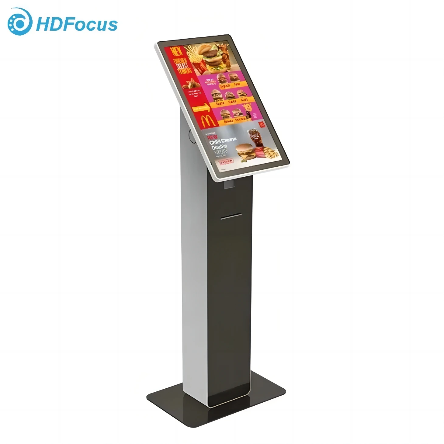 Freestanding 21.5 Inch Android Capacitive Touch Screen Queue Kiosk With Pos Barcode Scanner Ticket Printer Options