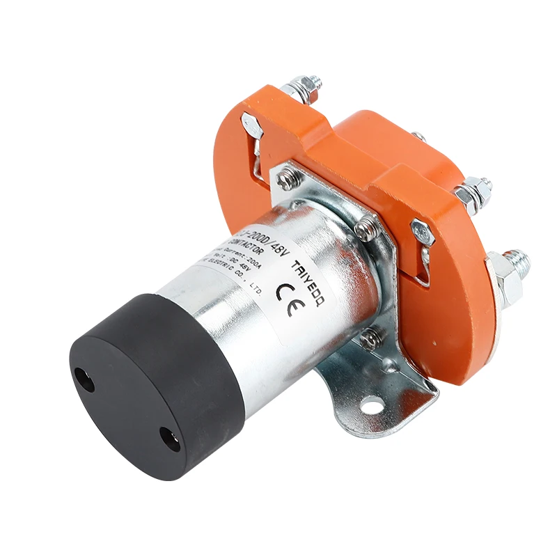 DC Main Contactor 200A 12V 24V 48V for Electric Vehicle Forklift Battery Car Tractor Winch Motor 1NO Normal Open