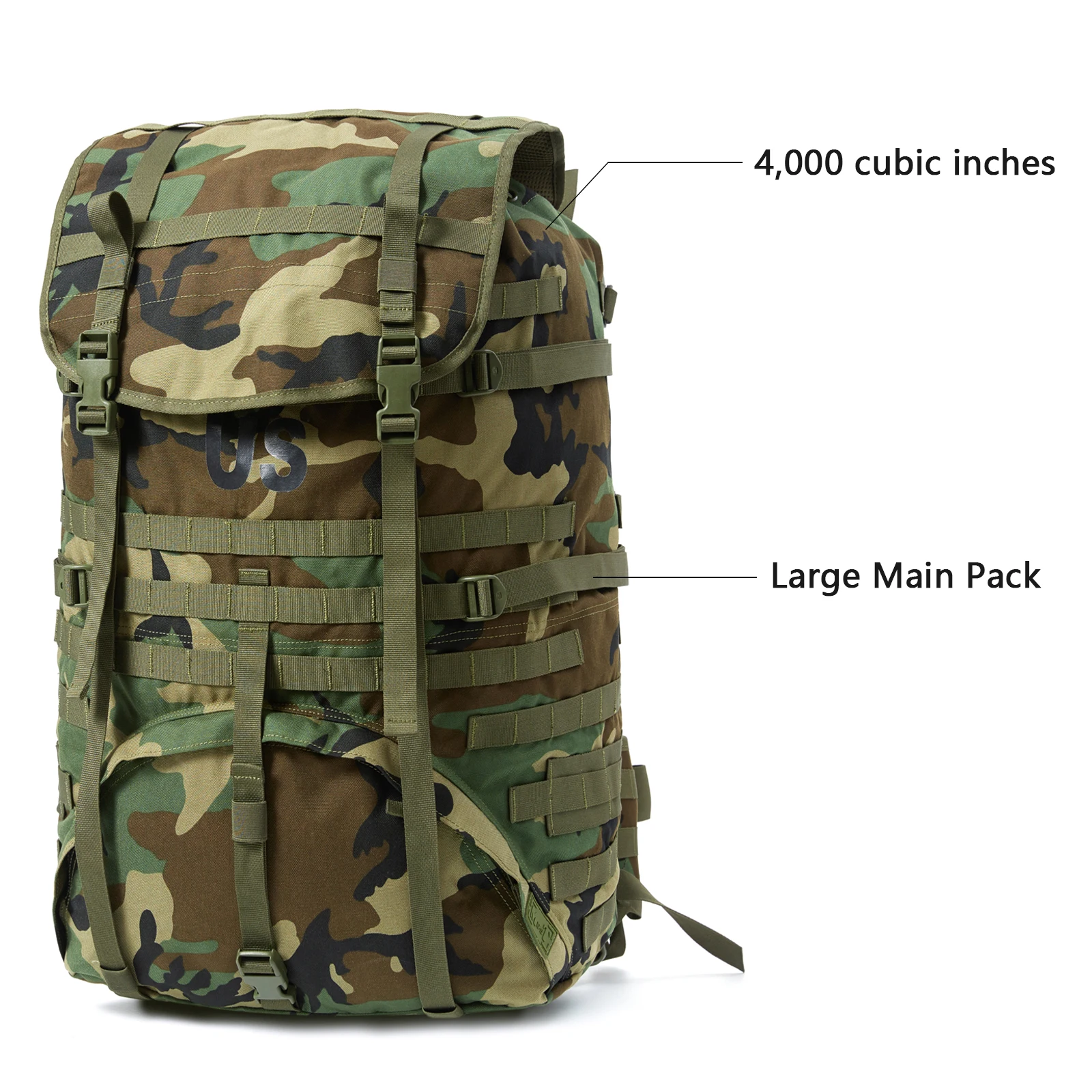 AKmax Tactical Backpack large volume camouflage design Rucksack